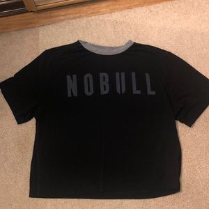 BLACK NOBULL CROPPED BOXY TEE